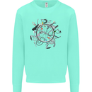 Bicycle Parts Cycling Cyclist Cycle Bicycle Kids Sweatshirt Jumper Peppermint