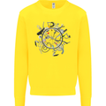 Bicycle Parts Cycling Cyclist Cycle Bicycle Kids Sweatshirt Jumper Yellow