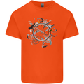 Bicycle Parts Cycling Cyclist Cycle Bicycle Kids T-Shirt Childrens Orange