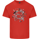 Bicycle Parts Cycling Cyclist Cycle Bicycle Kids T-Shirt Childrens Red