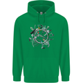 Bicycle Parts Cycling Cyclist Cycle Bicycle Mens 80% Cotton Hoodie Irish Green