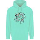 Bicycle Parts Cycling Cyclist Cycle Bicycle Mens 80% Cotton Hoodie Peppermint