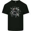 Bicycle Parts Cycling Cyclist Cycle Bicycle Mens Cotton T-Shirt Tee Top Black