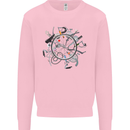 Bicycle Parts Cycling Cyclist Cycle Bicycle Mens Sweatshirt Jumper Light Pink