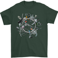 Bicycle Parts Cycling Cyclist Cycle Bicycle Mens T-Shirt Cotton Gildan Forest Green