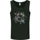 Bicycle Parts Cycling Cyclist Cycle Bicycle Mens Vest Tank Top Black
