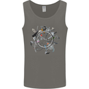 Bicycle Parts Cycling Cyclist Cycle Bicycle Mens Vest Tank Top Charcoal