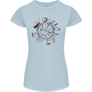 Bicycle Parts Cycling Cyclist Cycle Bicycle Womens Petite Cut T-Shirt Light Blue