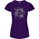 Bicycle Parts Cycling Cyclist Cycle Bicycle Womens Petite Cut T-Shirt Purple