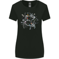 Bicycle Parts Cycling Cyclist Cycle Bicycle Womens Wider Cut T-Shirt Black
