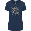Bicycle Parts Cycling Cyclist Cycle Bicycle Womens Wider Cut T-Shirt Navy Blue