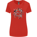 Bicycle Parts Cycling Cyclist Cycle Bicycle Womens Wider Cut T-Shirt Red