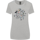 Bicycle Parts Cycling Cyclist Cycle Bicycle Womens Wider Cut T-Shirt Sports Grey