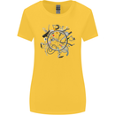 Bicycle Parts Cycling Cyclist Cycle Bicycle Womens Wider Cut T-Shirt Yellow