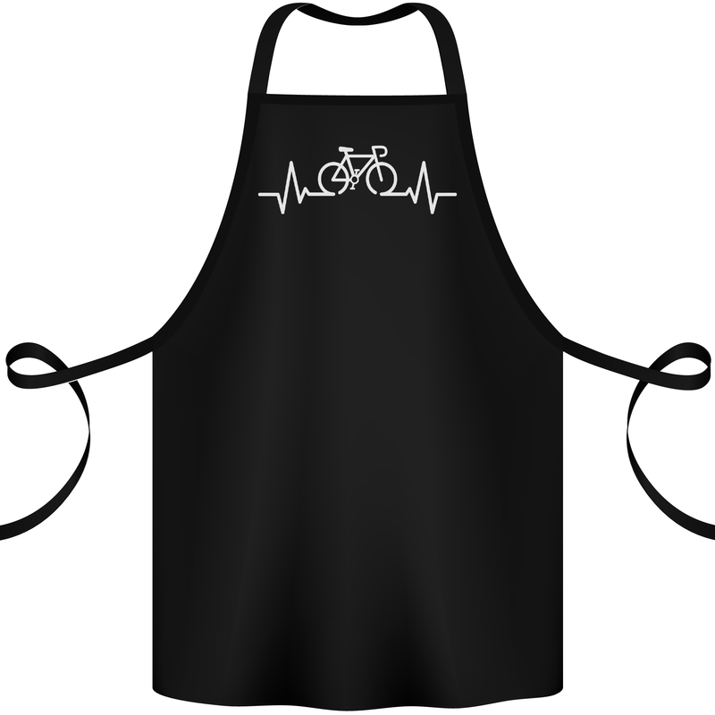 Bicycle Pulse Cycling Cyclist Bike MTB Cotton Apron 100% Organic Black