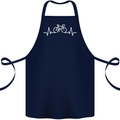 Bicycle Pulse Cycling Cyclist Bike MTB Cotton Apron 100% Organic Navy Blue