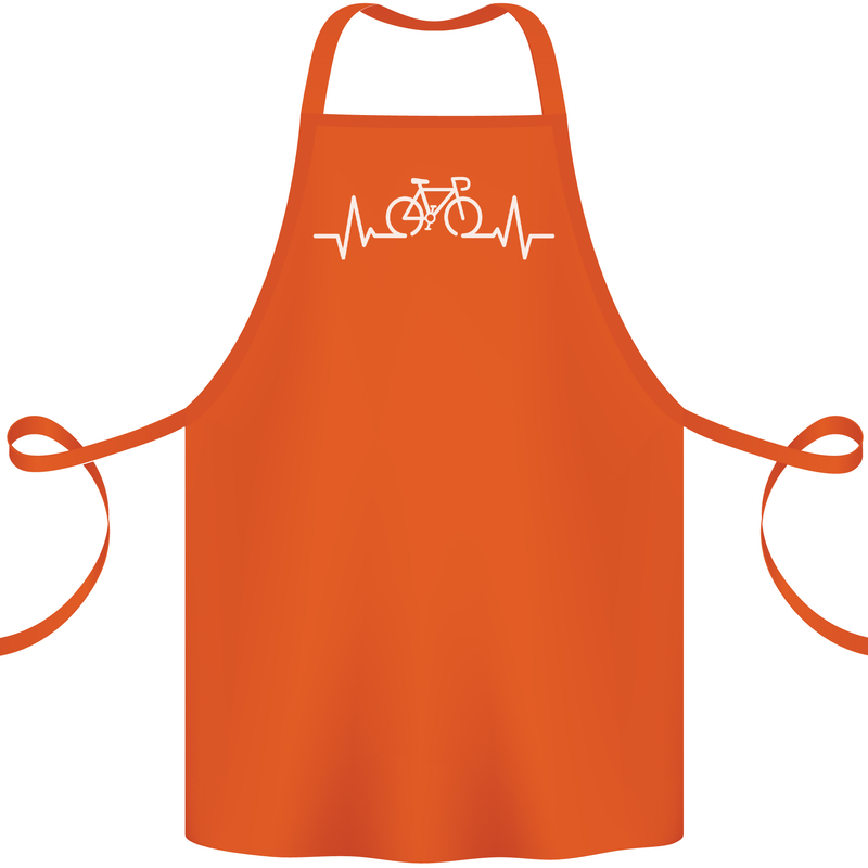 Bicycle Pulse Cycling Cyclist Bike MTB Cotton Apron 100% Organic Orange