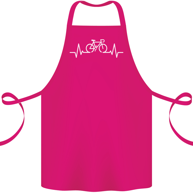Bicycle Pulse Cycling Cyclist Bike MTB Cotton Apron 100% Organic Pink