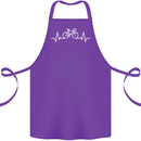 Bicycle Pulse Cycling Cyclist Bike MTB Cotton Apron 100% Organic Purple