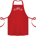 Bicycle Pulse Cycling Cyclist Bike MTB Cotton Apron 100% Organic Red