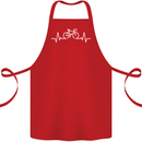 Bicycle Pulse Cycling Cyclist Bike MTB Cotton Apron 100% Organic Red