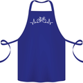 Bicycle Pulse Cycling Cyclist Bike MTB Cotton Apron 100% Organic Royal Blue