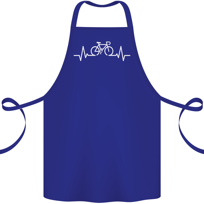 Bicycle Pulse Cycling Cyclist Bike MTB Cotton Apron 100% Organic Royal Blue
