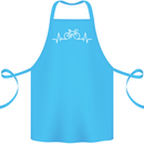 Bicycle Pulse Cycling Cyclist Bike MTB Cotton Apron 100% Organic Turquoise