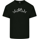 Bicycle Pulse Cycling Cyclist Bike MTB Kids T-Shirt Childrens Black