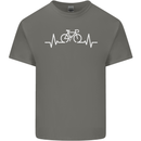 Bicycle Pulse Cycling Cyclist Bike MTB Kids T-Shirt Childrens Charcoal