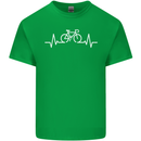 Bicycle Pulse Cycling Cyclist Bike MTB Kids T-Shirt Childrens Irish Green