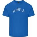 Bicycle Pulse Cycling Cyclist Bike MTB Kids T-Shirt Childrens Royal Blue