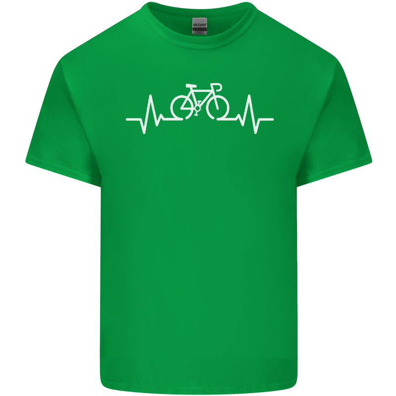 Bicycle Pulse Cycling Cyclist Bike MTB Mens Cotton T-Shirt Tee Top Irish Green