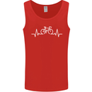 Bicycle Pulse Cycling Cyclist Bike MTB Mens Vest Tank Top Red