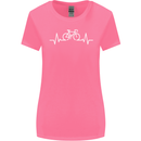 Bicycle Pulse Cycling Cyclist Bike MTB Womens Wider Cut T-Shirt Azalea