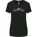 Bicycle Pulse Cycling Cyclist Bike MTB Womens Wider Cut T-Shirt Black