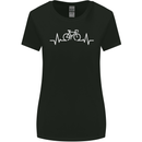 Bicycle Pulse Cycling Cyclist Bike MTB Womens Wider Cut T-Shirt Black