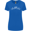 Bicycle Pulse Cycling Cyclist Bike MTB Womens Wider Cut T-Shirt Royal Blue