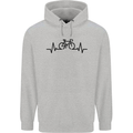 Bicycle Pulse Cycling Cyclist Road Bike Childrens Kids Hoodie Sports Grey