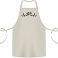 Bicycle Pulse Cycling Cyclist Road Bike Cotton Apron 100% Organic Natural