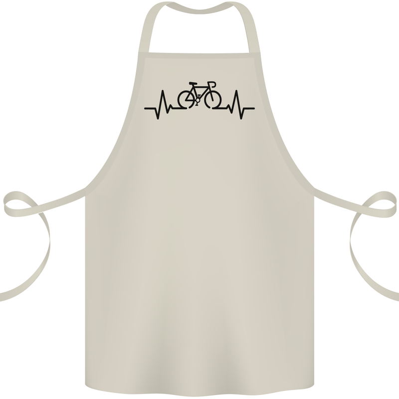 Bicycle Pulse Cycling Cyclist Road Bike Cotton Apron 100% Organic Natural
