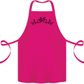 Bicycle Pulse Cycling Cyclist Road Bike Cotton Apron 100% Organic Pink
