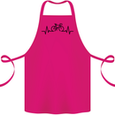 Bicycle Pulse Cycling Cyclist Road Bike Cotton Apron 100% Organic Pink