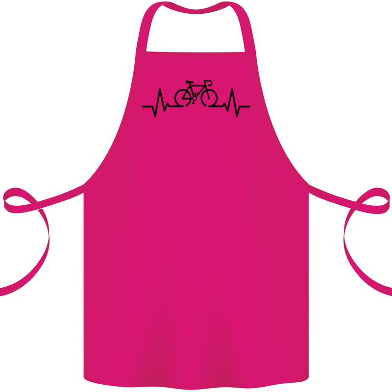 Bicycle Pulse Cycling Cyclist Road Bike Cotton Apron 100% Organic Pink