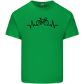 Bicycle Pulse Cycling Cyclist Road Bike Kids T-Shirt Childrens Irish Green