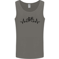Bicycle Pulse Cycling Cyclist Road Bike Mens Vest Tank Top Sports Grey