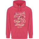 Bicycle Rider Classic Cyclist Funny Cycling Childrens Kids Hoodie Heliconia