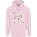 Bicycle Rider Classic Cyclist Funny Cycling Childrens Kids Hoodie Light Pink