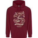 Bicycle Rider Classic Cyclist Funny Cycling Childrens Kids Hoodie Maroon