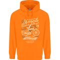 Bicycle Rider Classic Cyclist Funny Cycling Childrens Kids Hoodie Orange